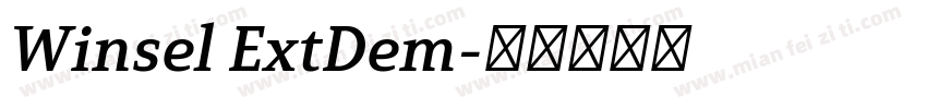 Winsel ExtDem字体转换